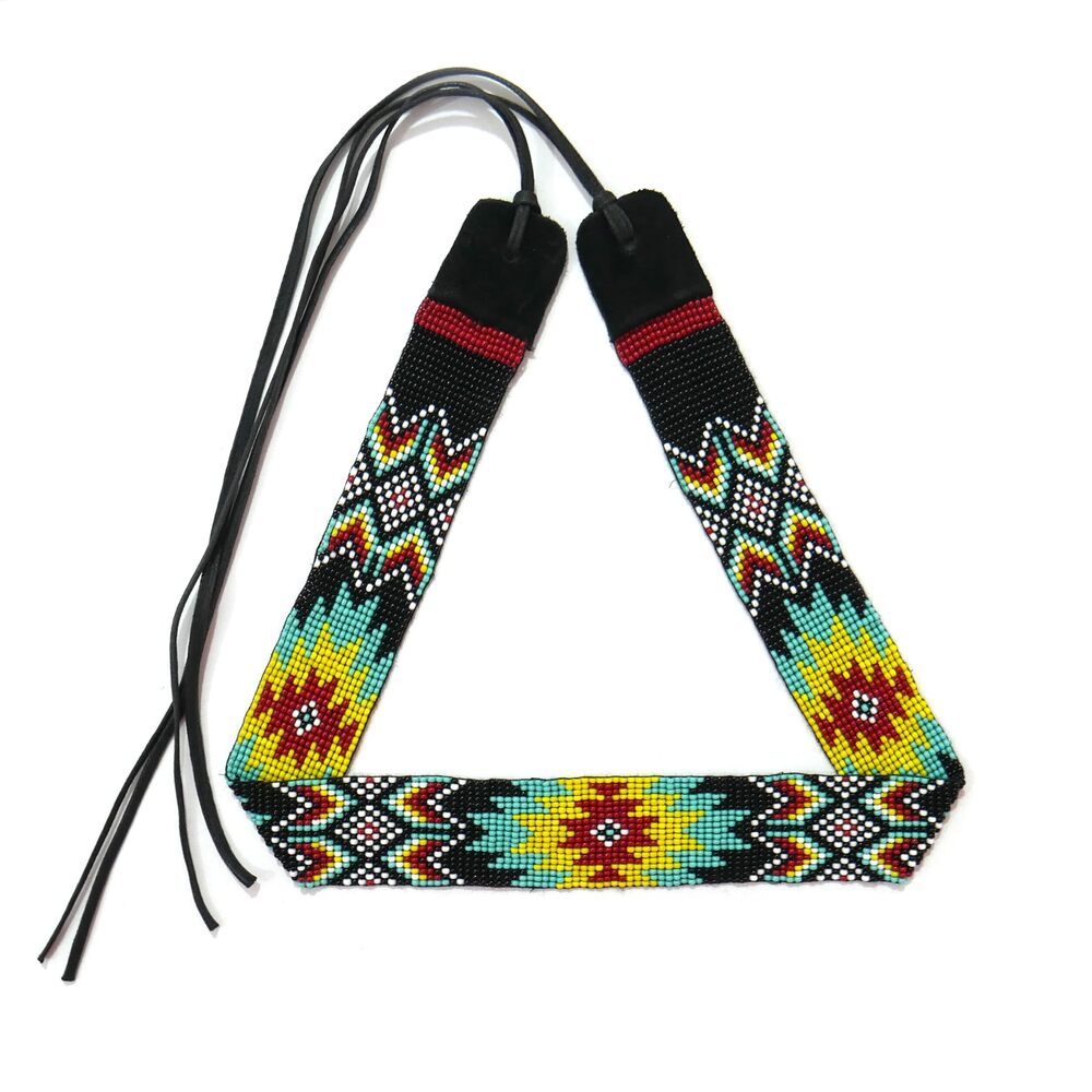5301 Beaded Hat band Native American Style Southwestern Cowboy Rode